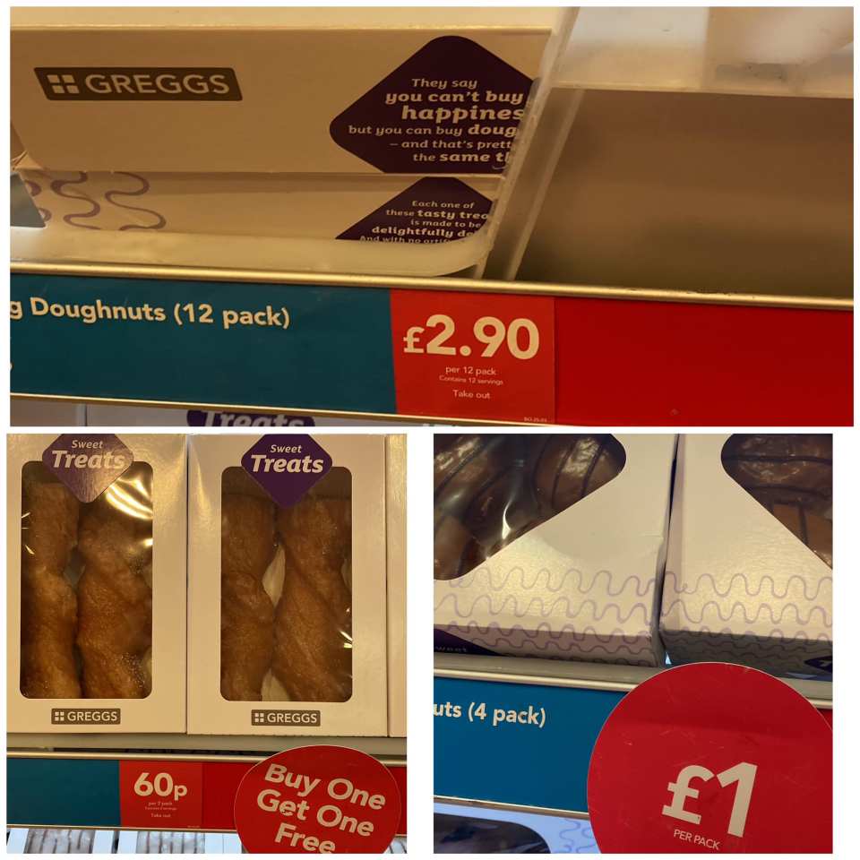 One shopper visited a Greggs outlet store and couldn't believe the deals