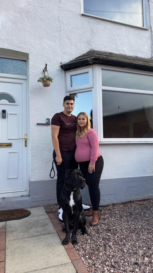 Alens, his partner Katie and their dog Fuji, moved into their home in April