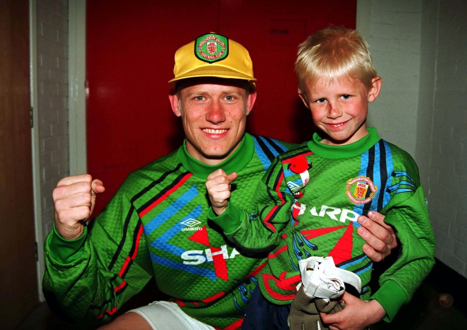 Schmeichel is the son of Manchester United icon Peter