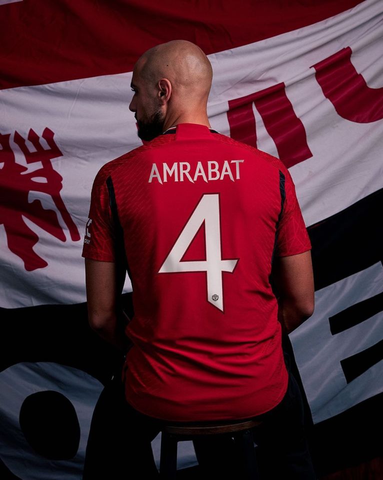 Sofyan Amrabat is the Red Devils' new No4