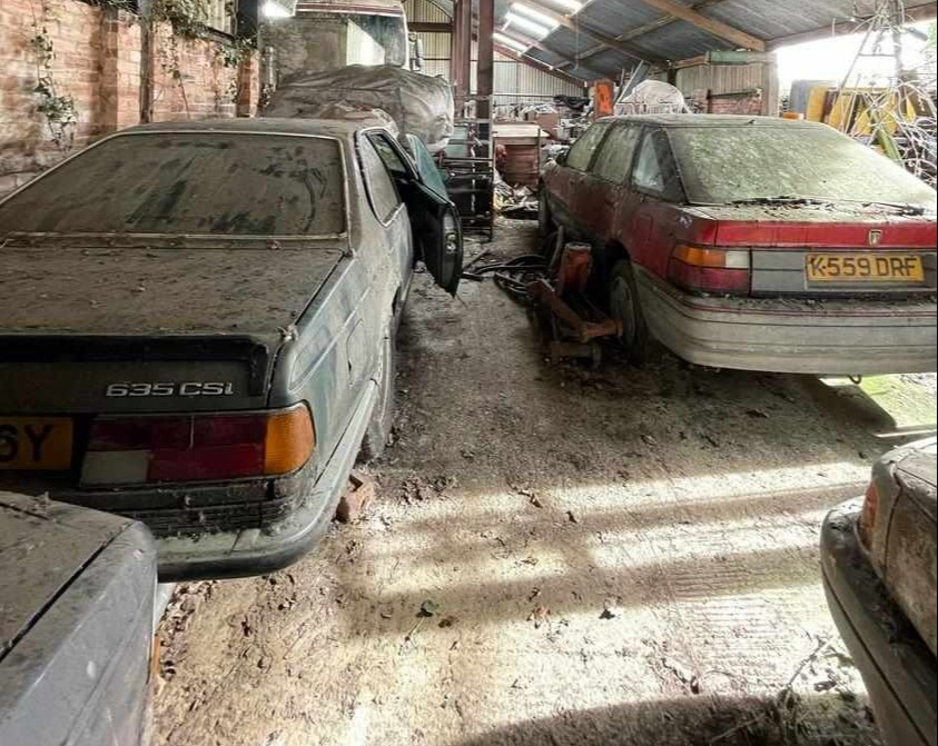 Urban explorer Sean Piper discovered a collection of classic motors behind an abandoned house