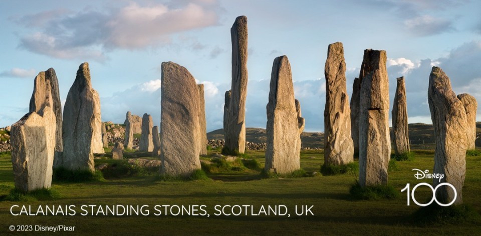 The Calanais Standing Stones are one of several UK Disney landmarks