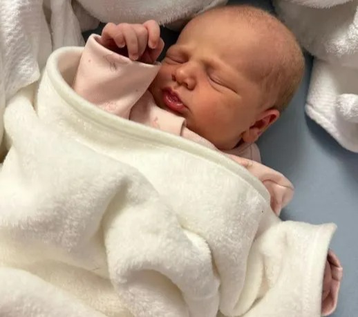 Millie Radford has announced her daughter's adorable name while sharing the first pictures of the newborn