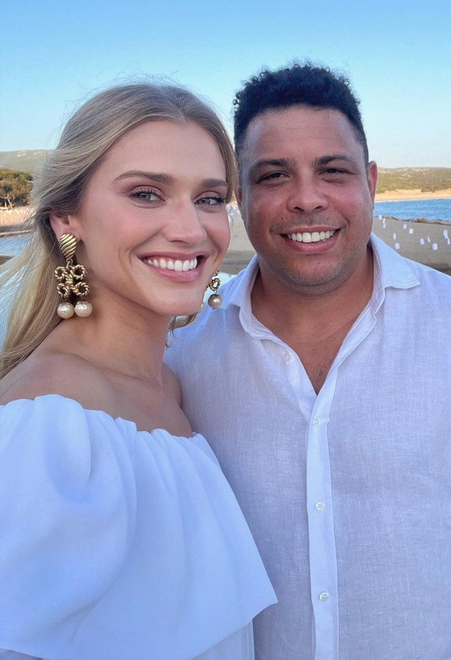 Brazil legend Ronaldo announced his engagement to model Celina Locks earlier this year