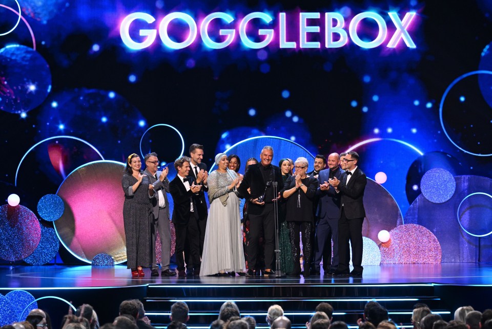 Gogglebox won the Bruce Forsyth Entertainment Award at the NTAs