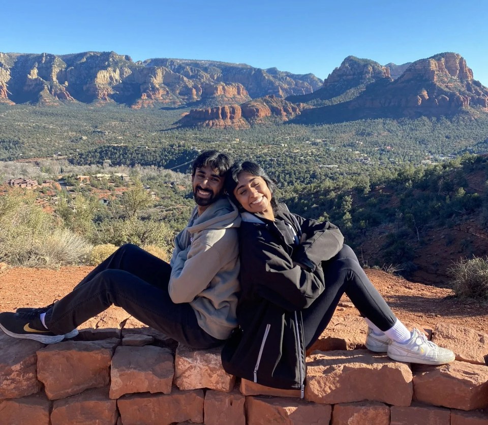 Ananya with her sibling Chaitanya, whom she jokes she could frame at a crime scene