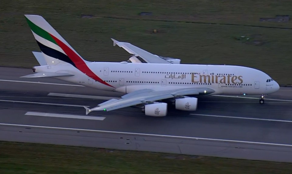 Police tonight met their plane on Gatwick’s runway