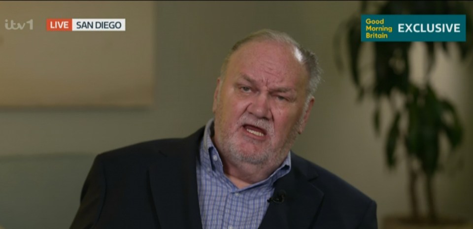 Thomas Markle issued an urgent plea to see his grandchildren while appearing on GMB today