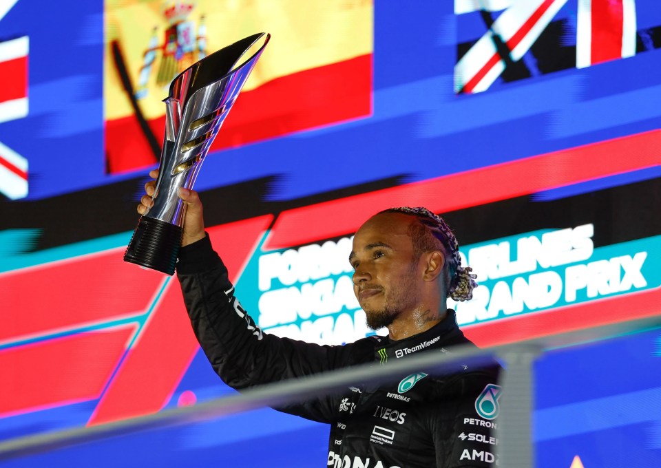 Russell's late crash allowed Lewis Hamilton to take third