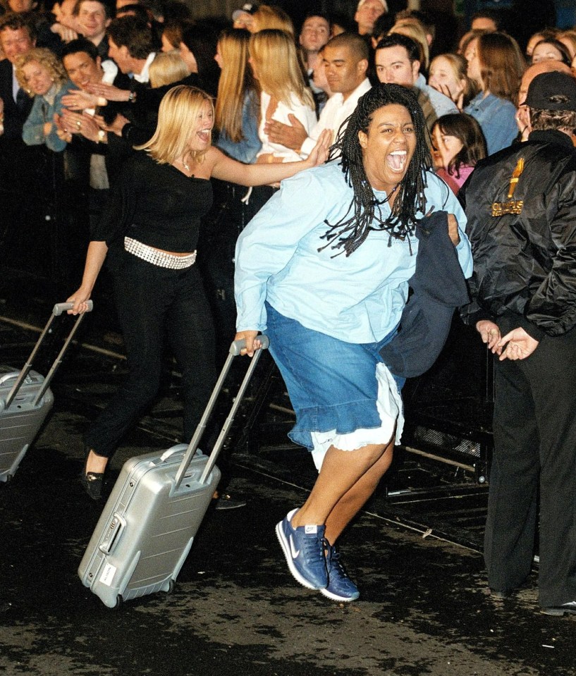 The then-holiday rep grinning as she prepared to enter the Big Brother House