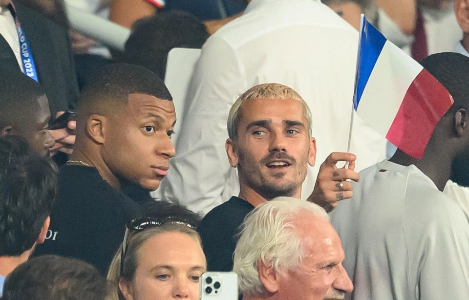 Mbappe seemed far less interested than international team-mate Antoine Griezmann