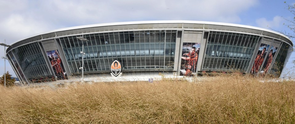 The Donbass Arena in Donetsk, Ukraine has been abandoned since 2014