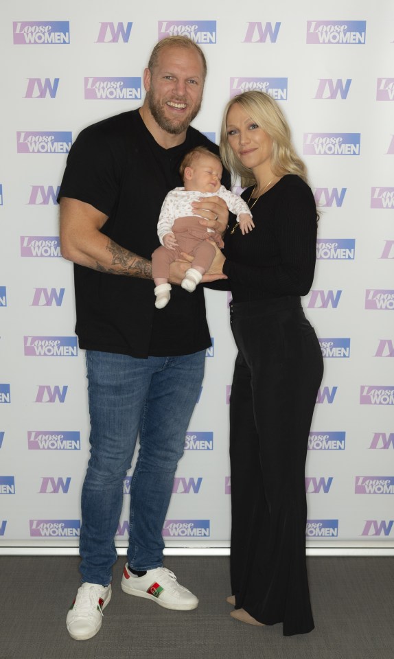 James and Chloe's daughter was born last summer