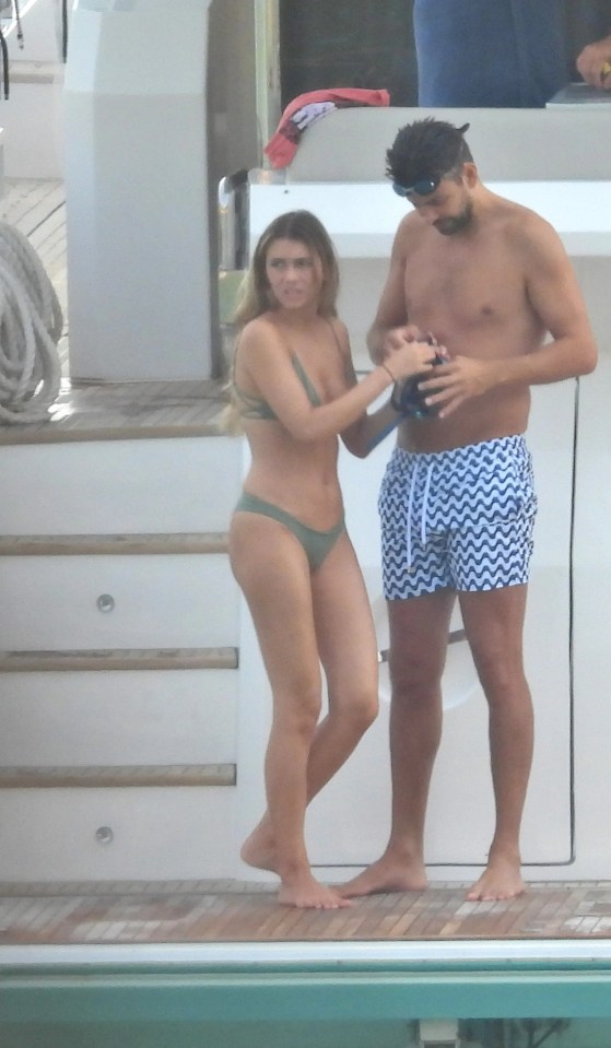 Pique and his 24-year-old girlfriend were seen getting cosy as they spent time on a yacht along the Croatian coast, just weeks after Clara moved into the mansion he shared with Shakira