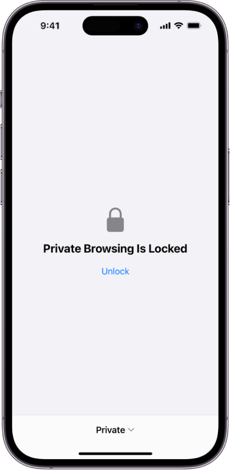 You can now lock Private Browsing tabs