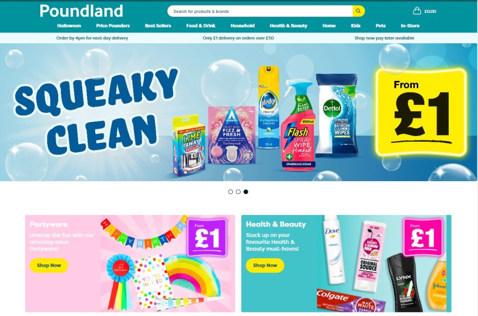 Poundland's new online shop has gone live