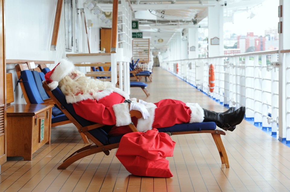 Meet Santa onboard if you go on the Diamond Princess' cruise, which visits Thailand and Vietnam