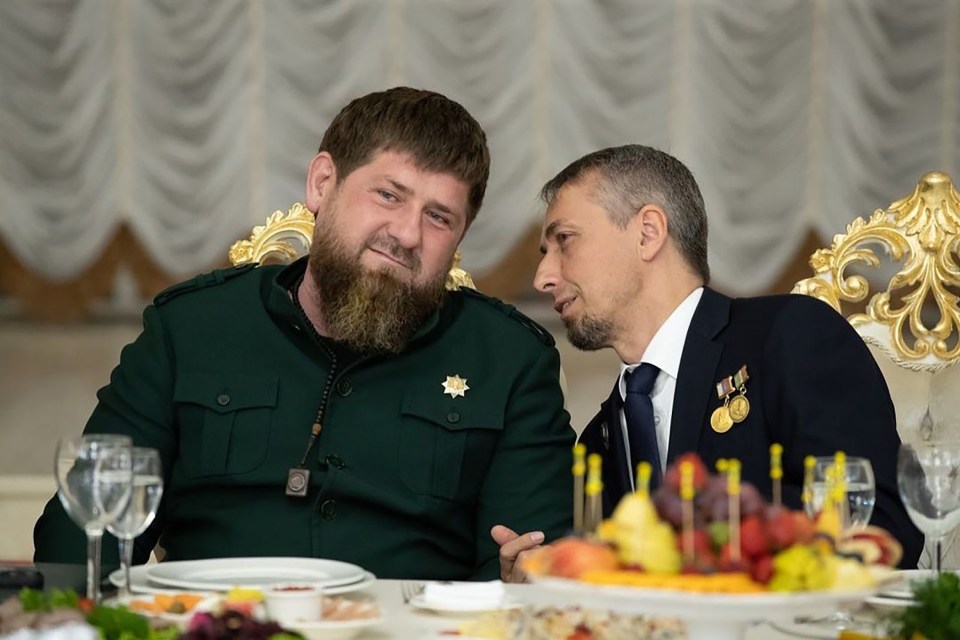 Elkhan Suleymanov, 49 (R), Chechen leader Ramzan Kadyrov's personal doctor and deputy prime minister, went missing amid claims he poisoned the warlord.