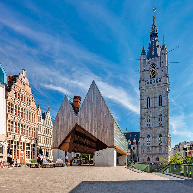 Climb the 366 steps to the top of Ghent’s Belfry to spy the city skyline