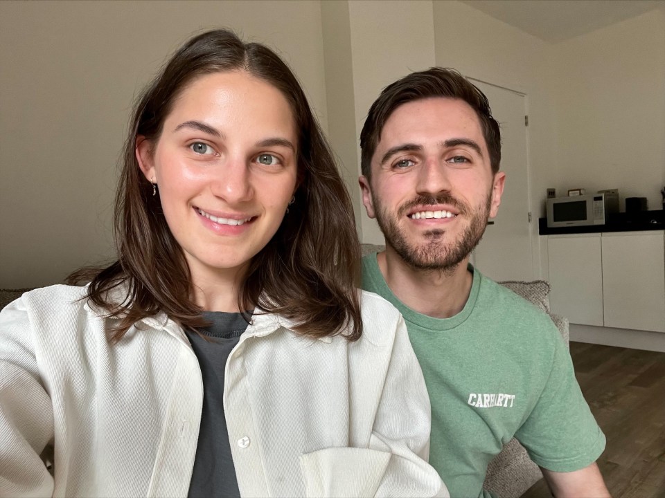 First-time buyers Maya Prever, 24, and Charlie Harris, 27, bought a new-build flat this year