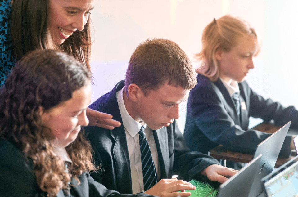 Students were engaged during the whole lesson.