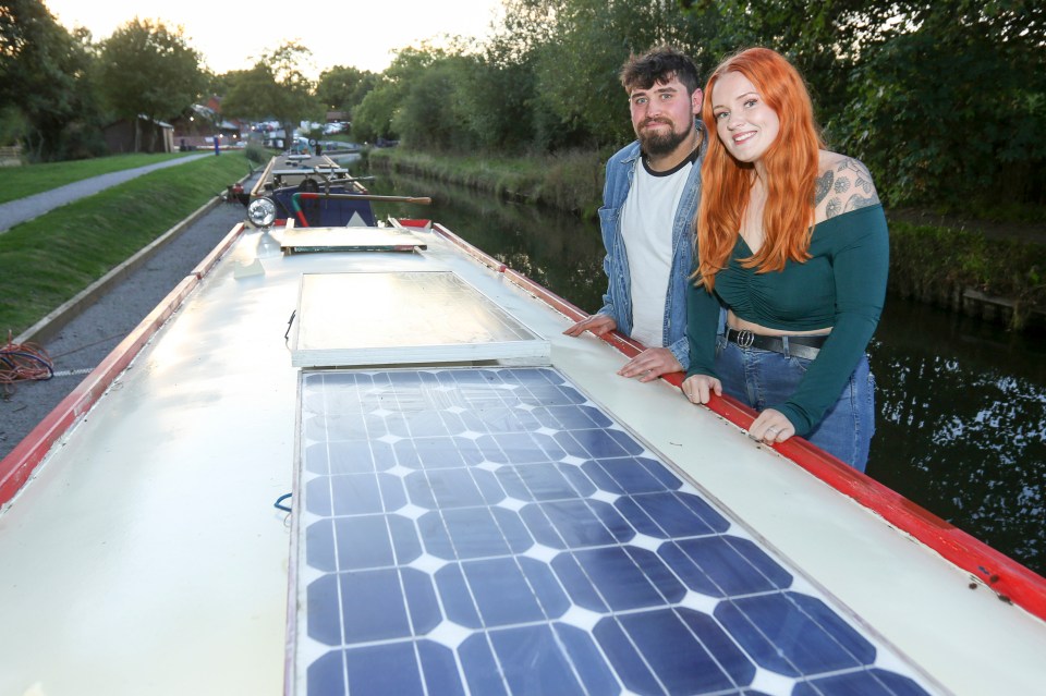 Solar panels allow the couple to save money