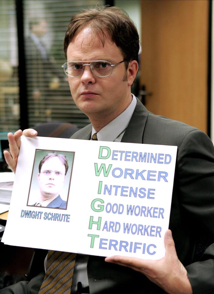 He is known for playing Dwight Schrute in The Office