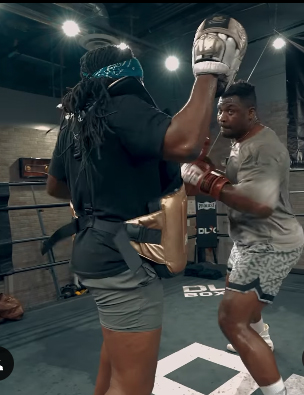 Francis Ngannou has shared some footage of his training camp