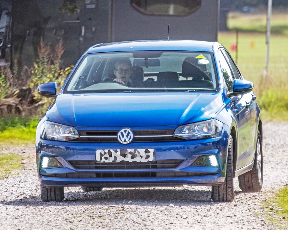 She was seen driving around the Windsor Royal Estate on Sunday