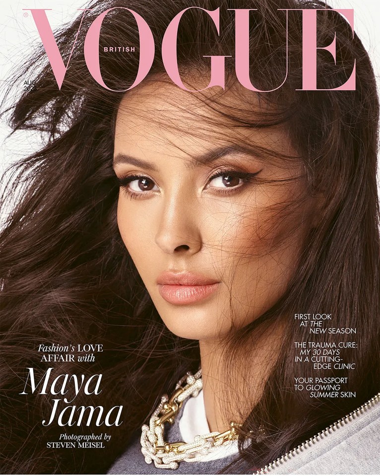 Maya, 29, appeared on the cover of Vogue’s August issue