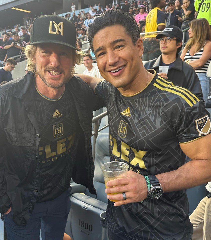 Owen Wilson wore an LAFC cap