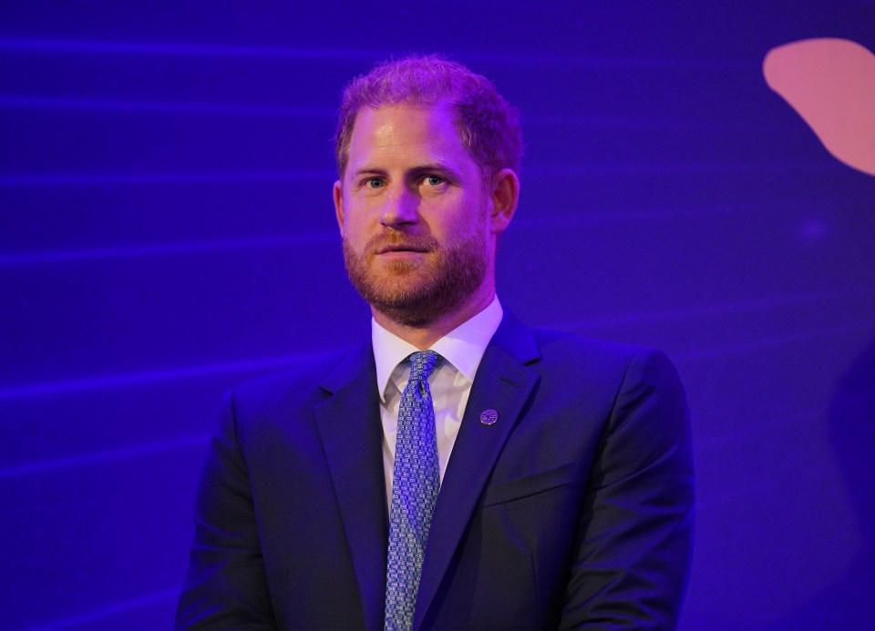 Body language Judi James said Harry gave signals of 'suppressed emotions' during his speech