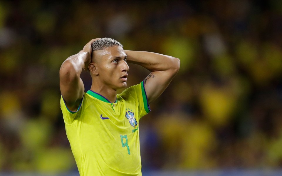 Richarlison is four games without a goal for his country