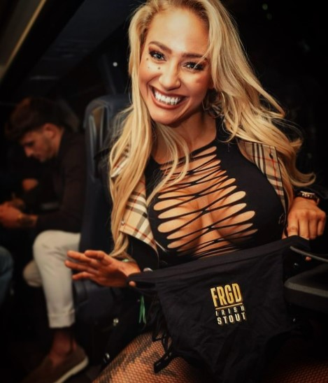 Ebanie Bridges left fans swooning as she advertised Conor McGregor owned Forged Irish Stout