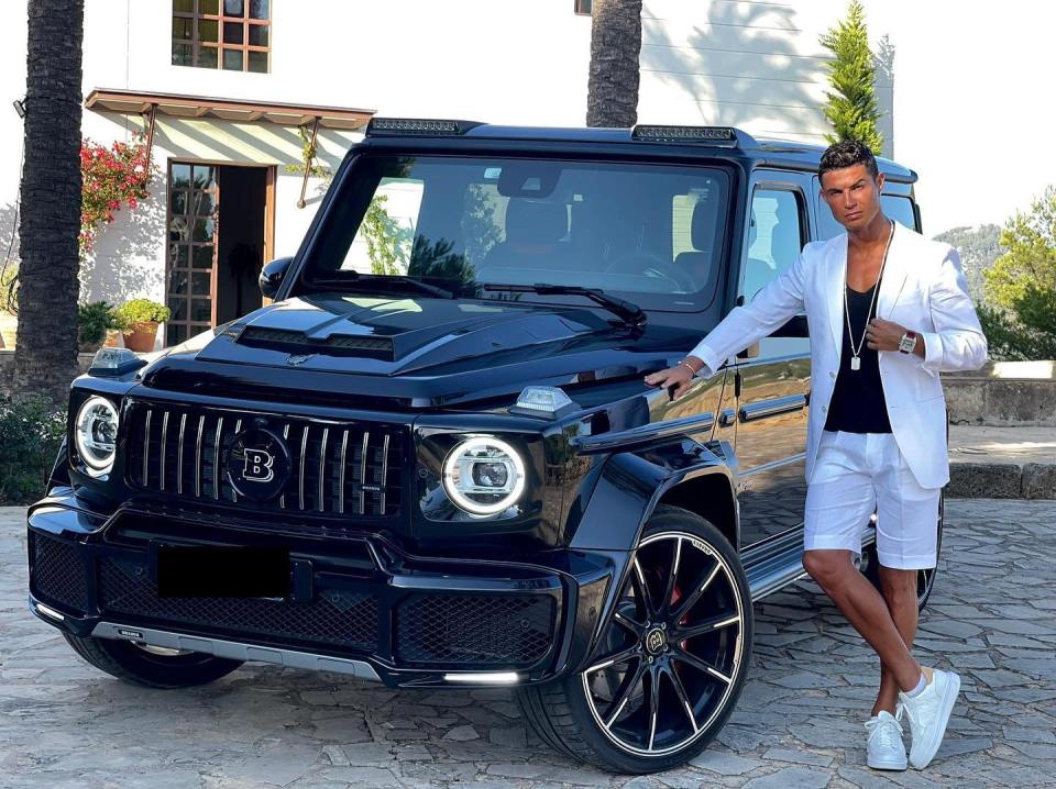 This customised Mercedes G-Wagon was gifted to Ronaldo by Wag Georgina Rodriguez