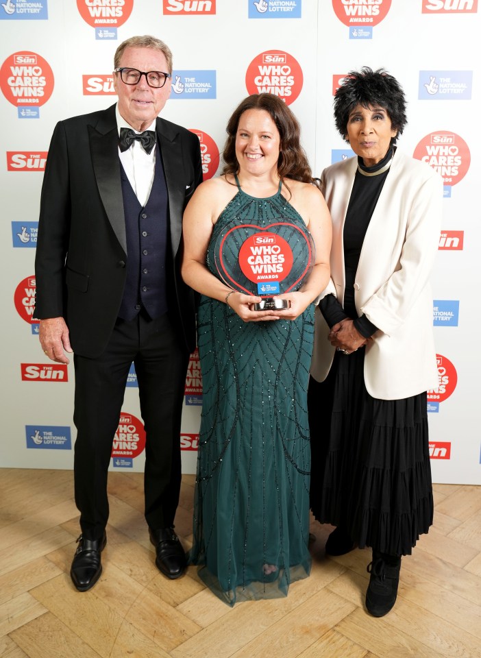 Dr Cable, 45, was presented with her award by newsreader Moira Stuart and former football manager Harry Redknapp