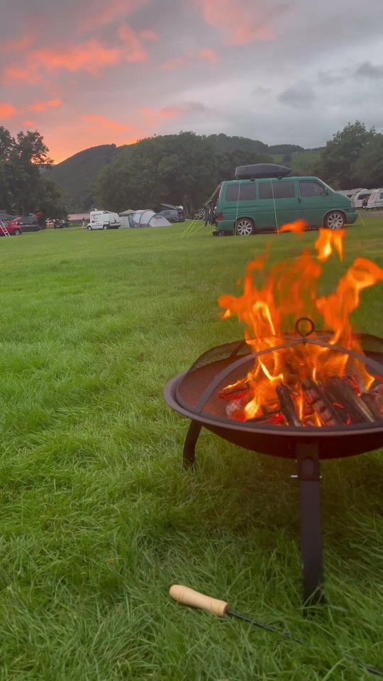 The mum-of-one documented their camping trip on social media