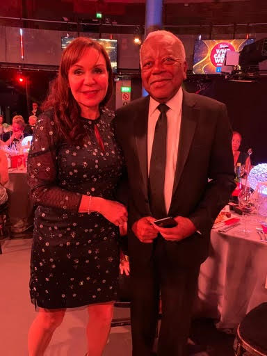 Veteran newsman Sir Trevor McDonald with Best Nurse nominee Cherie Trew, who earlier this year flew to Turkey to provide emergency medical care to earthquake victims