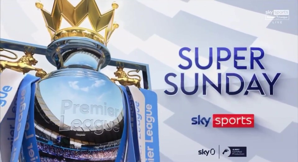 Sky Sports' Super Sunday only includes one Premier League game this week