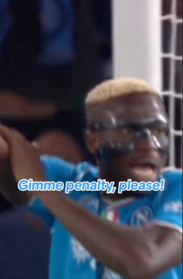 Napoli released a video making fun of him over a spot-kick fail