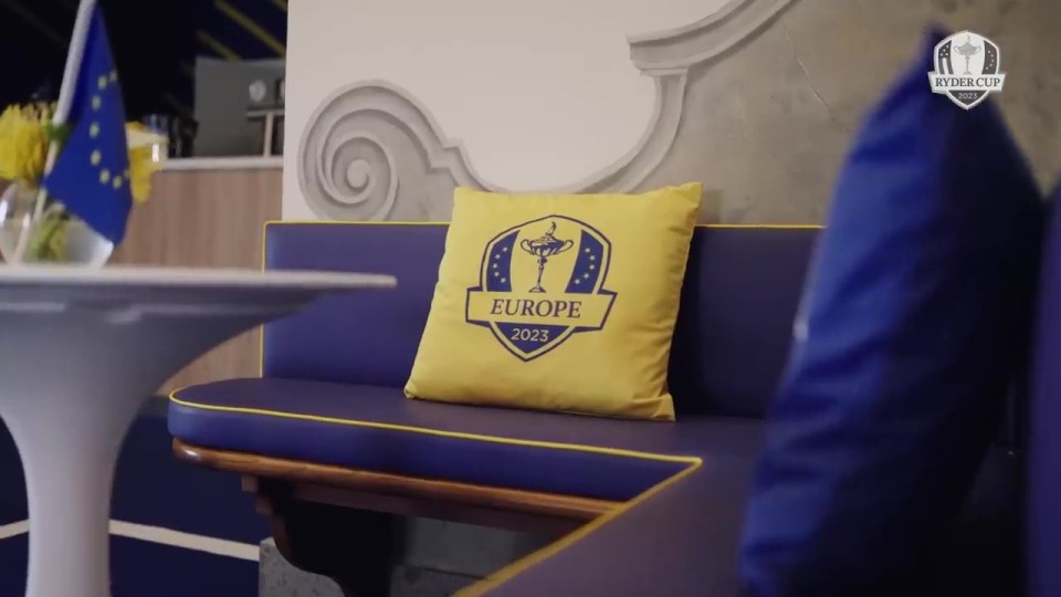 Europe-branded furniture can be seen all around