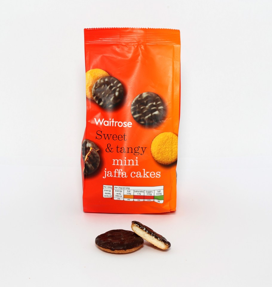 These Waitrose Jaffa Cakes were a departure from the norm, being miniature and coming in a packet