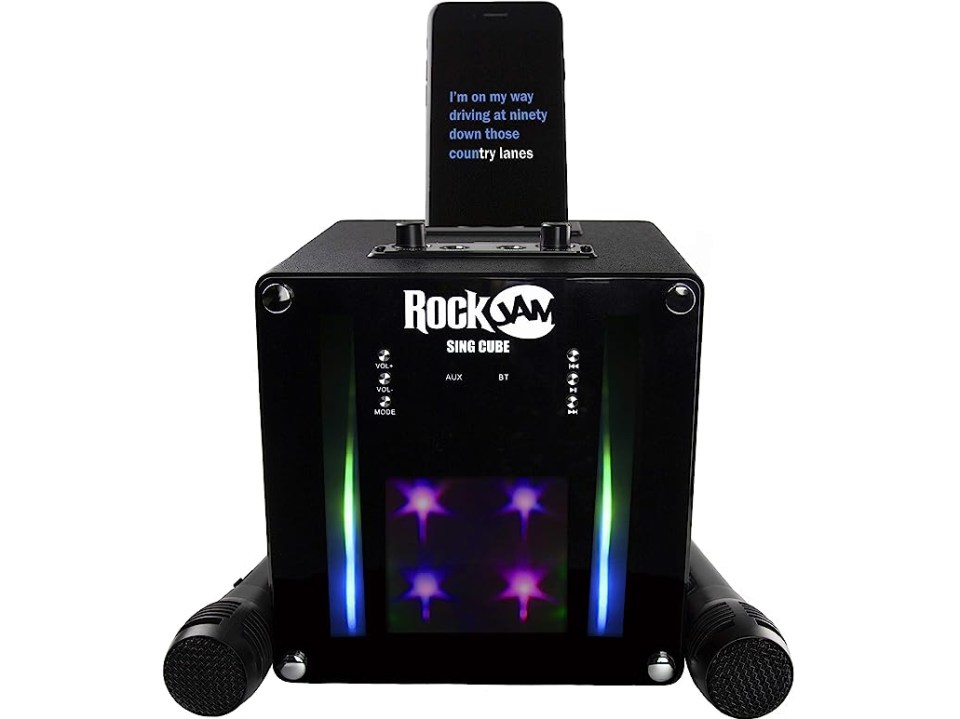 RockJam Sing Cube Portable Bluetooth Karaoke Speaker