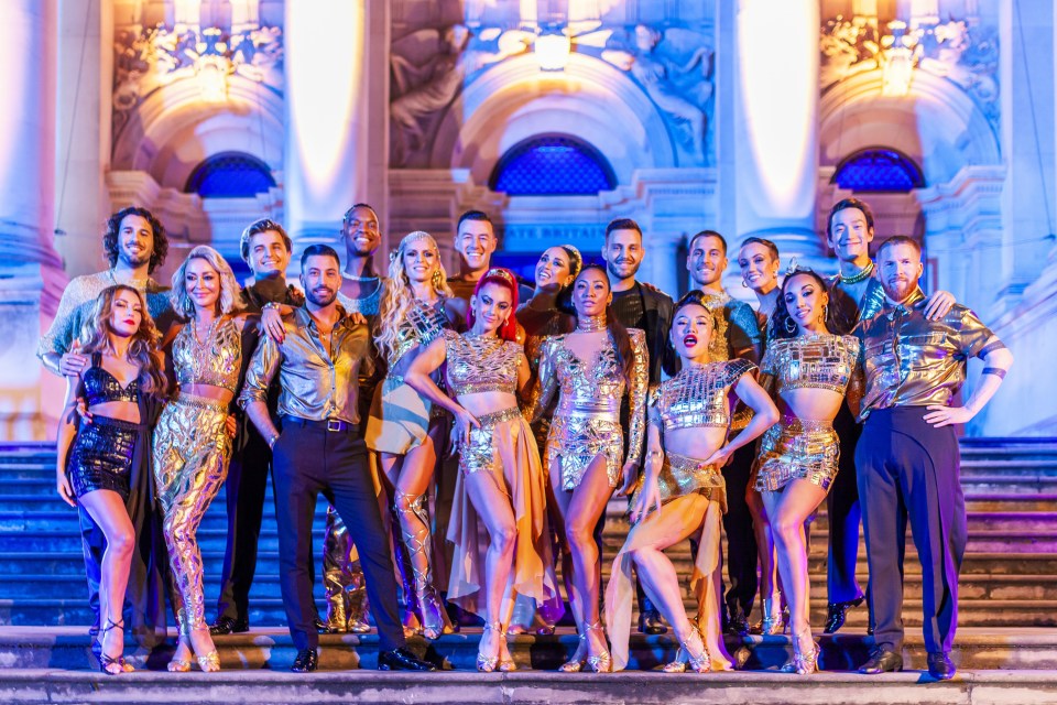 This year's squad of Strictly professionals lined up for a photo ahead of Saturday's launch show