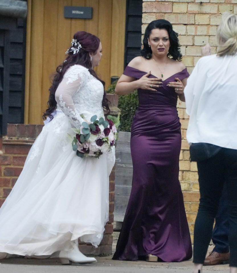 Shona McGarty, who was a bridesmaid for her sister, has sparked rumours of being engaged