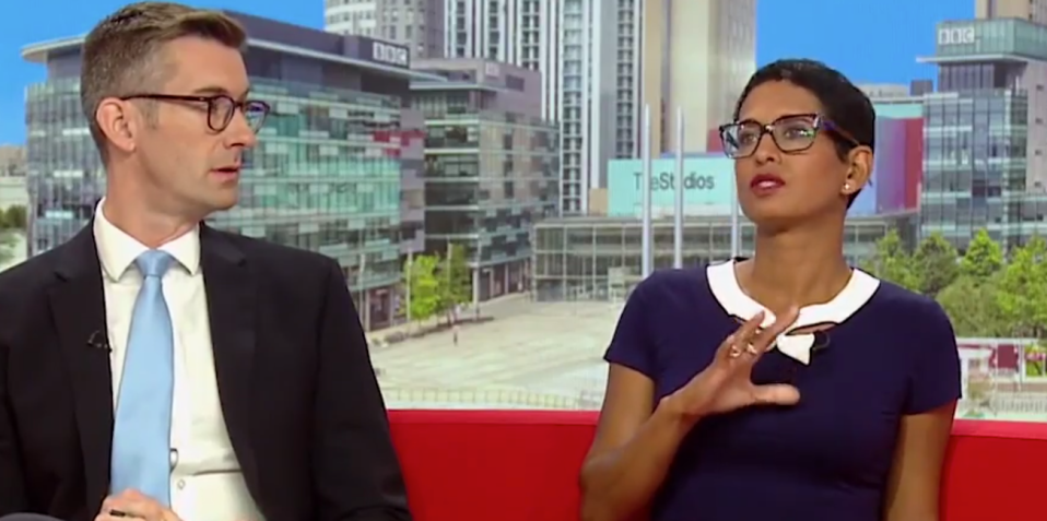 Naga Muchetty was slammed for making a 'cringe' comment following an item on a blind bride