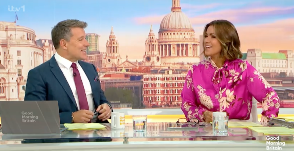 Ben Shephard returned to Good Morning Britain on Thursday alongside Susanna Reid