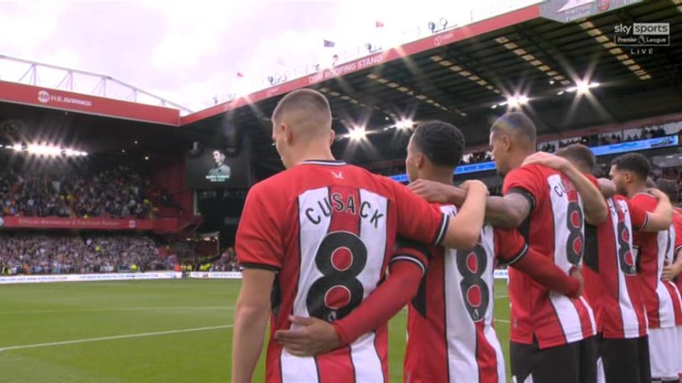 A minute's silence was held prior to kick-off