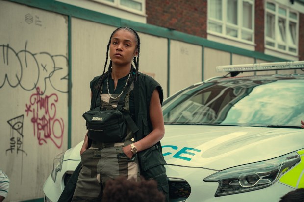 Top Boy Season 3. Jasmine Jobson as Jaq in Top Boy Season 3. Cr. Ali Painter/Netflix © 2022.