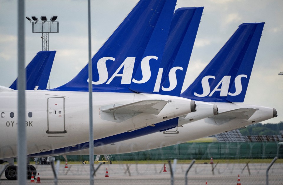 An SAS air steward was arrested after passengers smelled alcohol on his breath moments before a flight